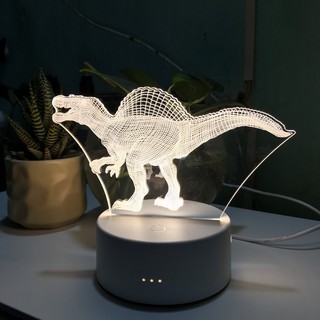 Đèn ngủ, đèn trang trí Led 3D - Khủng Long