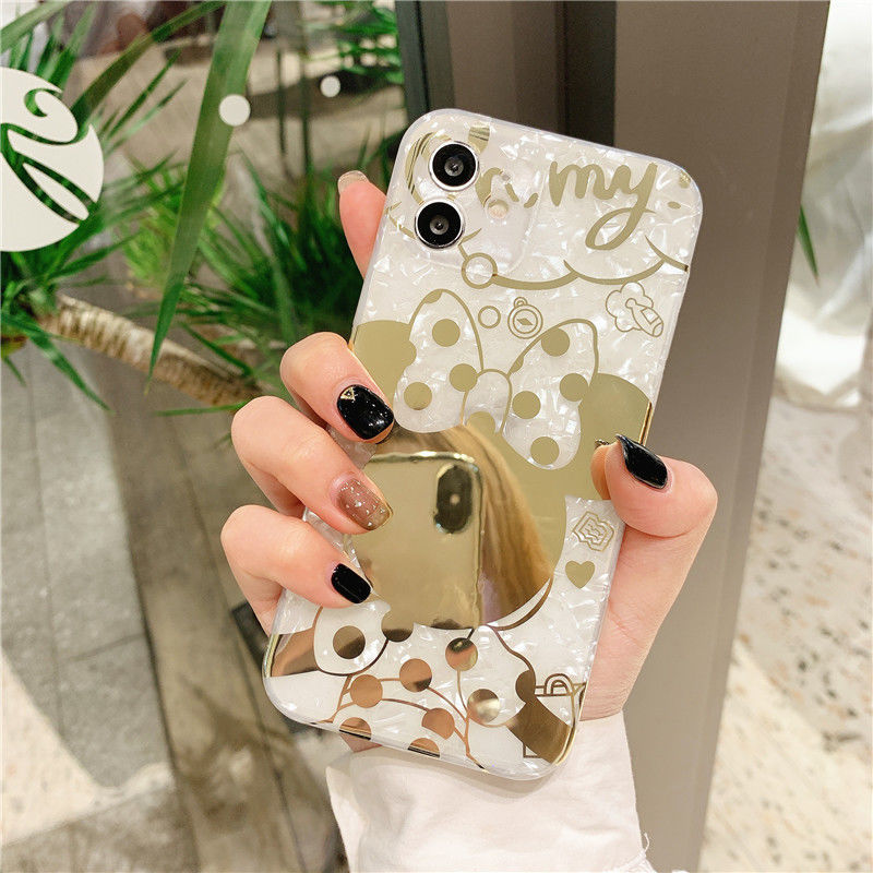 Ốp Điện Thoại Mẫu Chuột Minnie Dễ Thương Cho Iphone Se/ 7/ 7p/ 8/ 8p/ X/ Xs/ Xsmax/ Xr/ 11/ 12/ Mini/ Pro/ Promax