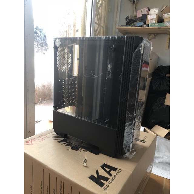Vỏ cây máy tính VSP KA-180 Đen (No Fan) | BigBuy360 - bigbuy360.vn