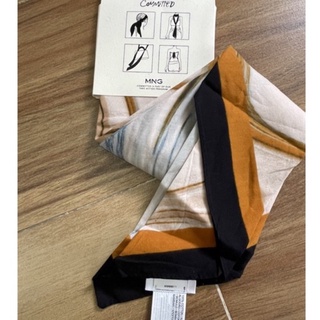 [Mango Auth] Khăn Mango hoạ tiết 100% Coton