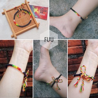 HÌNH THẬT VÒNG CHỈ BẢY MÀU PHONG CÁCH BOHEMIAN
