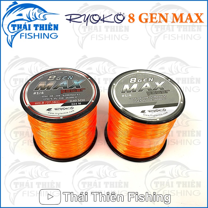 Cước Câu Cá Ryoko Thái Lan Thế Hệ Mới 8 Gen Max Power