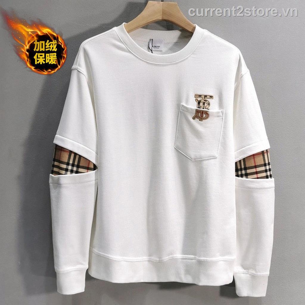 ☎Hàng Có Sẵn! Áo Hoodie Burberry Thời Trang Xu Hướng Mới Cho Nam