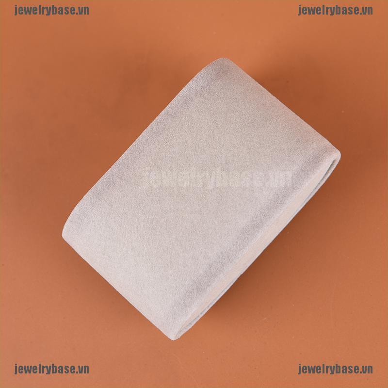 [Base] 1pc Ivory/Cream Suede Watch Cushions Watch Pillows for Case Box Display NEW [VN]