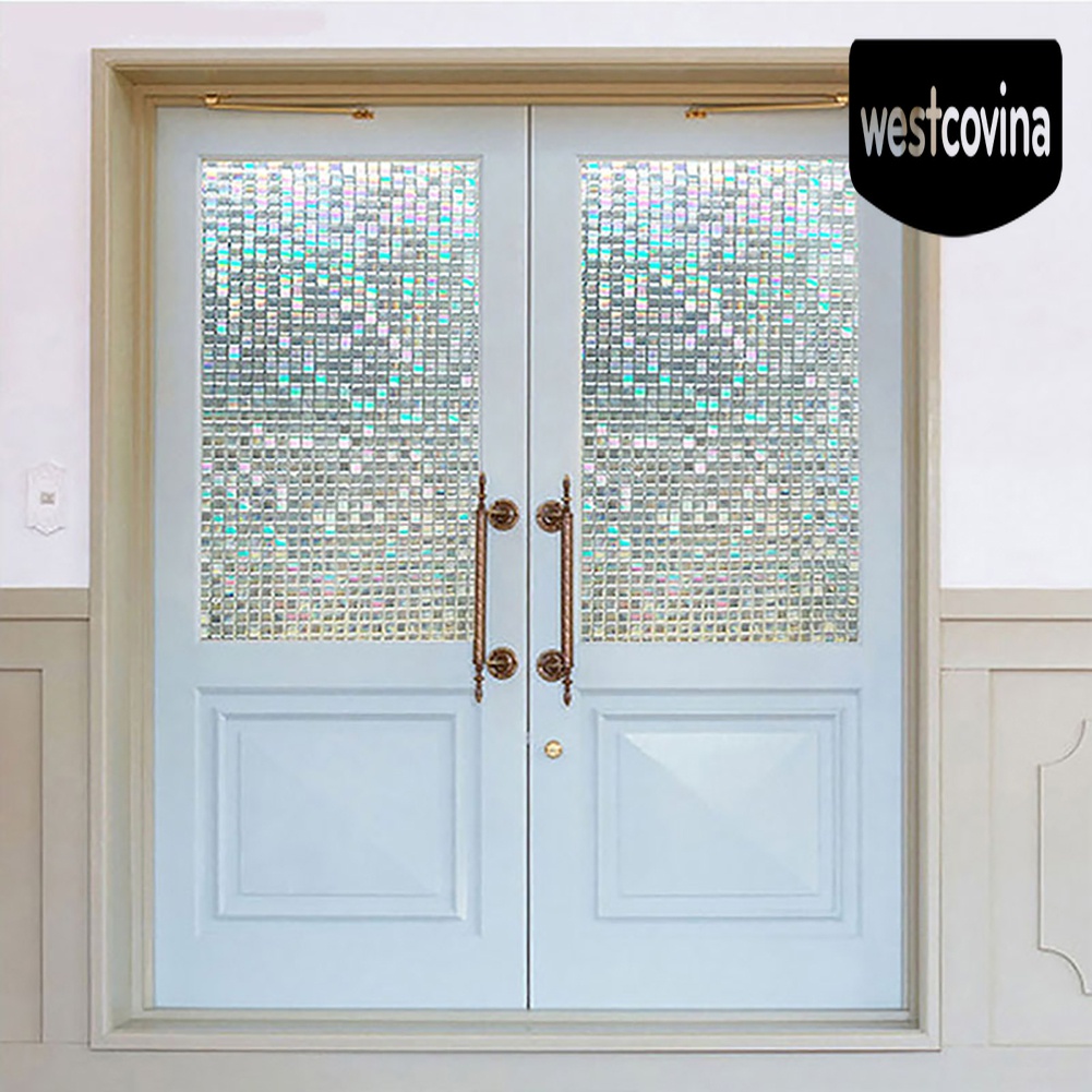 [Hot]☀ Miếng Dán Cửa Kính Tĩnh Điện Họa Tiết Mosaic Nhiều Màu Sắc Trang Trí Nhà Cửa