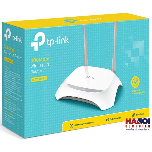 Bộ Phát Wifi Chuẩn N 300Mbps TP-Link TL-WR840N - Bảo Hành Chính Hãng 24 Tháng