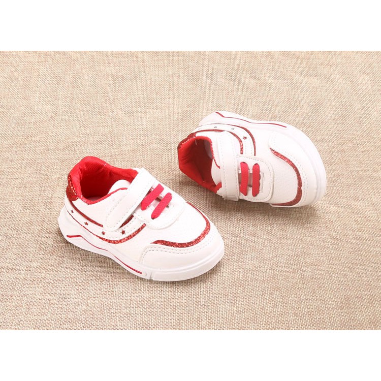 giày thể thao bé gái  size 15-19 sao tăm ánh bạc