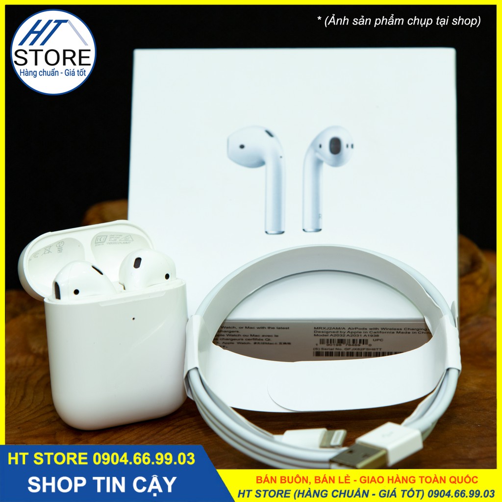 [AIRPODS 2] - Tai nghe Bluetooth bản cao cấp, đổi tên, cảm biến chạm, Dùng cả iOS - Android [BH 06THÁNG]