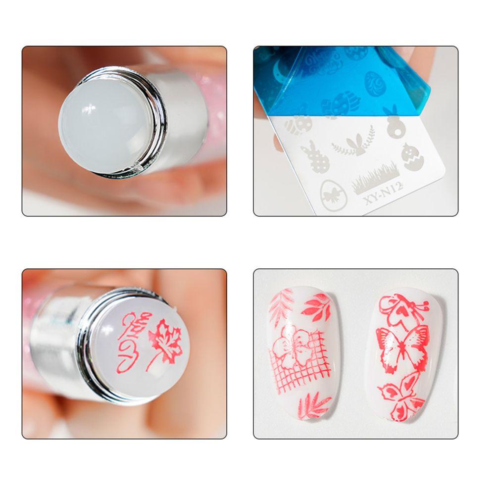 MOCHO Con Dấu Silicone Hai Đầu Trang Trí Móng Nghệ Thuật