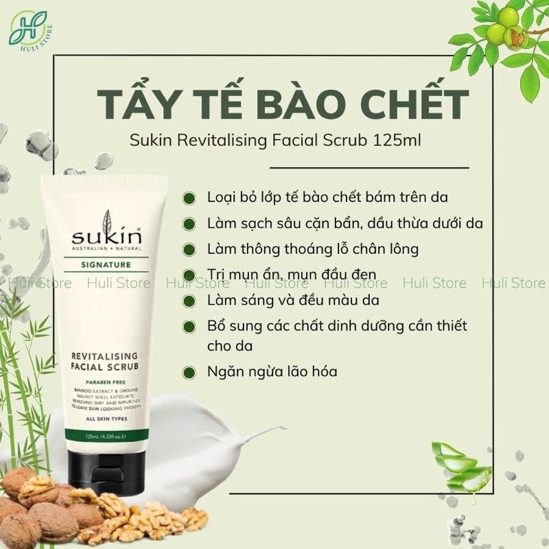Tẩy tế bào chết Sukin Signature Revitalising Facial Scrub 150ml