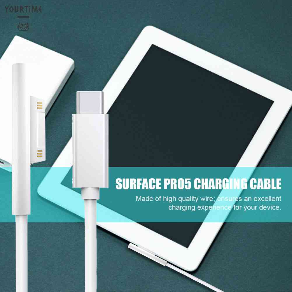 Dây Cáp Sạc USB Type-C PD Dành Cho Microsoft Surface Pro 7 6 5 4 3