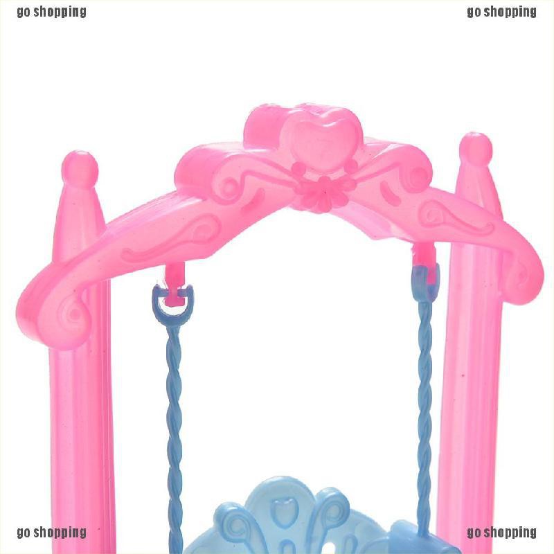 {go shopping}Swing For Dolls Swing Plastic Doll Accessories Kid Toy Doll’s Backyard Furniture