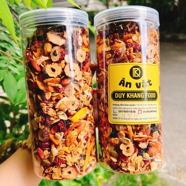 Ngũ Cốc Granola Vị Mật ong Cao Cấp lon pet 500gr