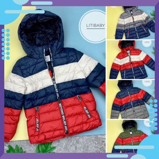 Áo khoác bé trai, áo khoác trẻ em xuất dư, chất phao dày ấm, size 6-14 tuổi - SAUKIDS