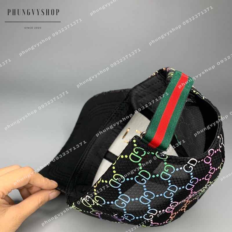 Mũ lưỡi trai GDC MÀU PHỐI MẶT TRƯỚC ĐEN và TRẮNG - nón kết