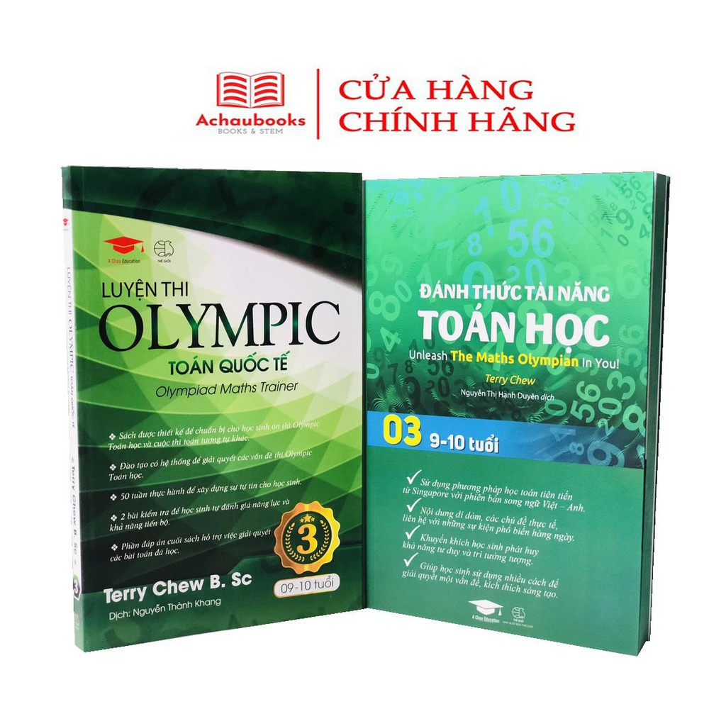 Combo 2 cuốn toán tư duy và luyện thi olympic toán quốc tế - sách tham khảo cho trẻ 9-10 tuổi