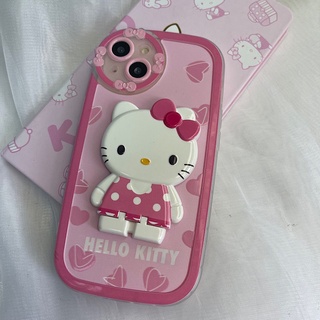 Ốp Điện Thoại Chống Sốc Có Giá Đỡ Hình Hello Kitty Cho iphone13 13 Mini 12Promax 13 / 11 / xsmax / xr