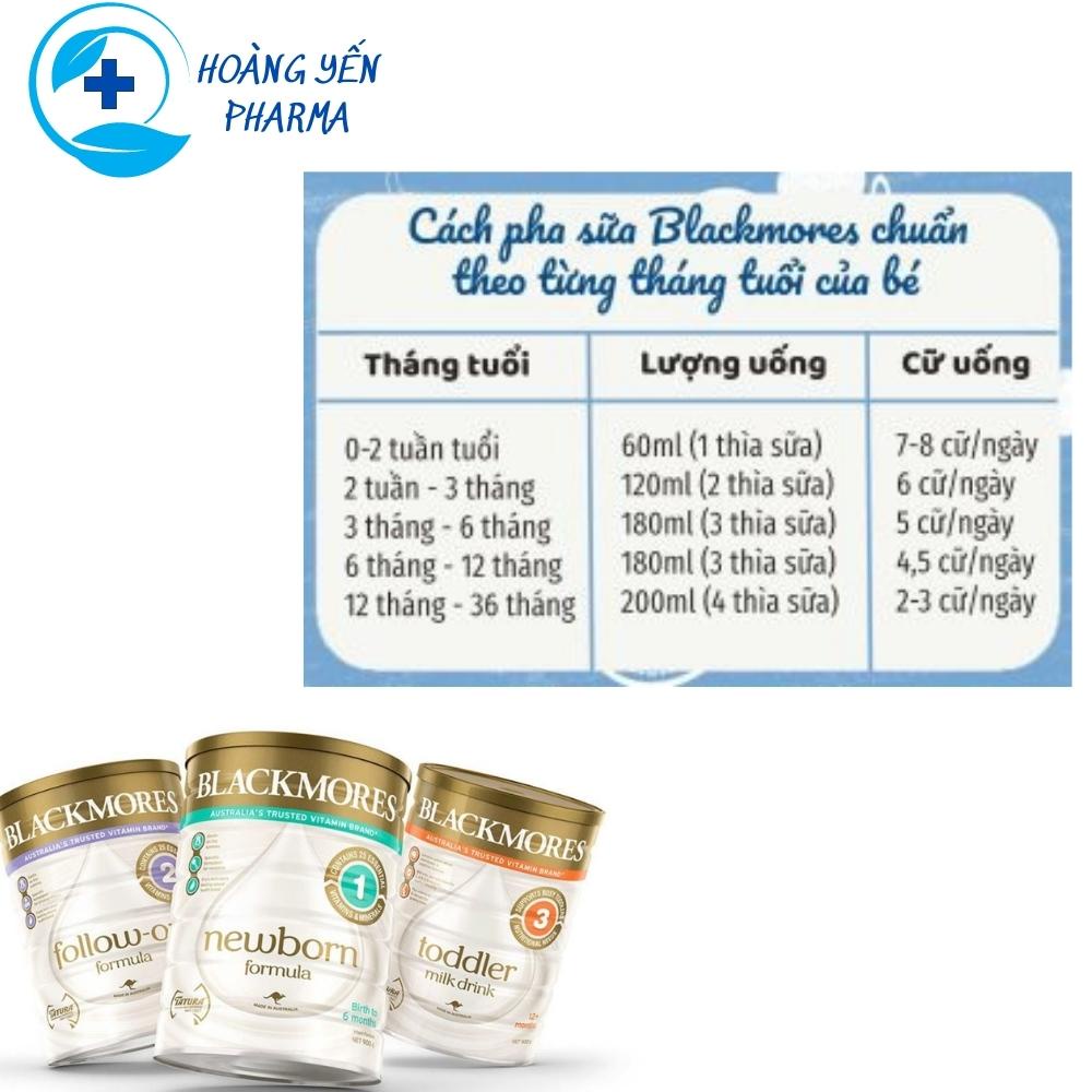 Sữa Blackmores Úc số 1,2,3 - 900g -Hoàng Yến Pharma