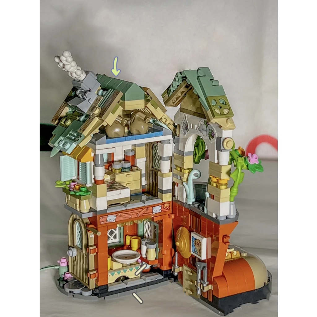 Đồ chơi lắp ráp LOZ mô hình nhà bảy chú lùn Seven Dwarfs' House