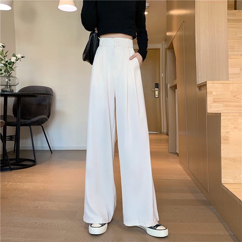 Quần ống rộng IELGY kiểu mỏng thời trang cho nữ