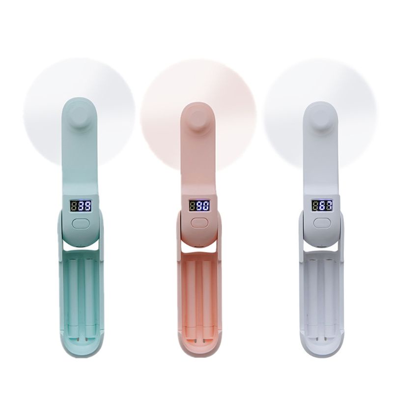 Quạt Làm Mát Khẩn Cấp Mini 3 Trong 1 Có Cổng Sạc USB Và Tay Cầm Có Màn Hình LED Hiển Thị