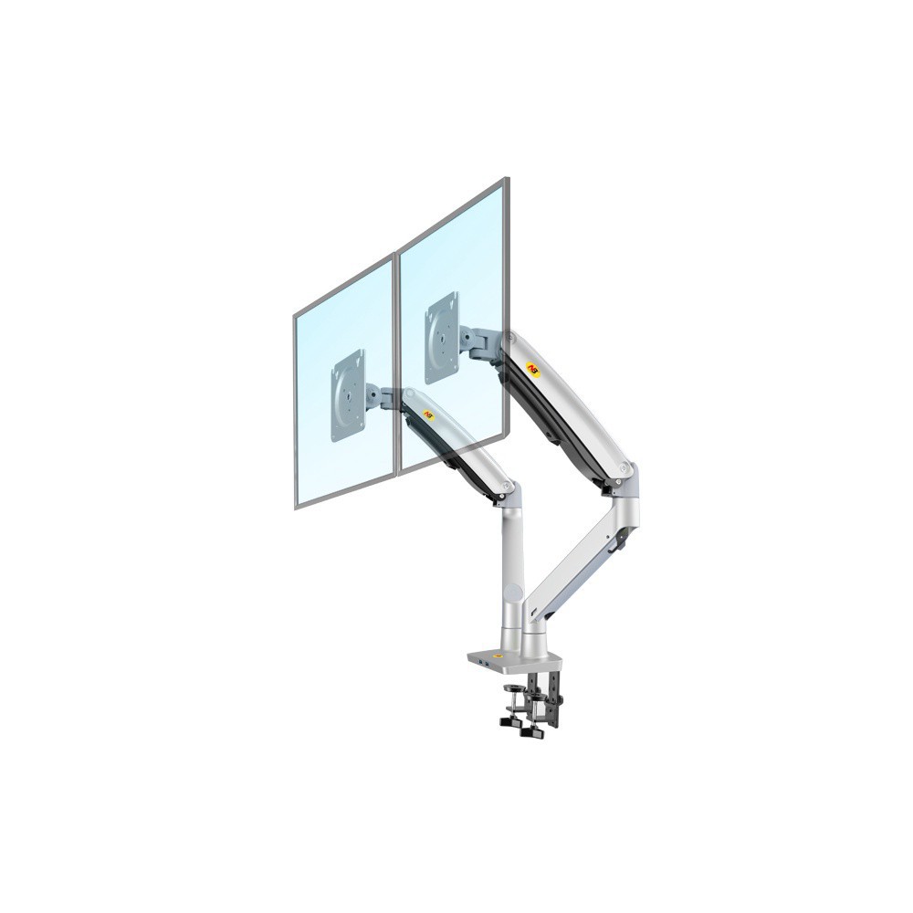 Giá Treo Hai Màn Hình Máy Tính North Bayou F195A Lắp Cho Màn Hình Từ 22 inch - 32 inch Hàng Nhập Khẩu Màu Trắng