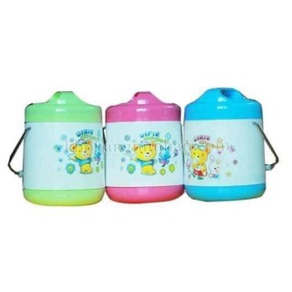 4032 Hộp cơm giữ nhiệt 2 ngăn ruột inox nhựa Việt Nhật No | Cặp lồng giữ nhiệt 2 tầng