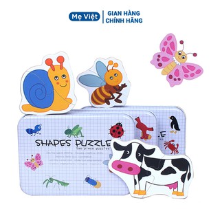 Đồ Chơi Trí Tuệ Bộ Lắp Ghép - Ghép Hình Puzzle Hộp Sắt Cho Bé