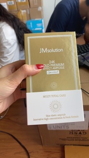 Tinh Chất VÀNG JM Solution 24K  GOLD PREMIUM EFFECT AMPOULE.