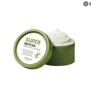 Mặt Nạ Đất Sét Giúp Thu Nhỏ Lỗ Chân Lông, Loại Bỏ Mụn Đầu Đen Some By Mi Super Matcha  Pore Clean Clay Mask