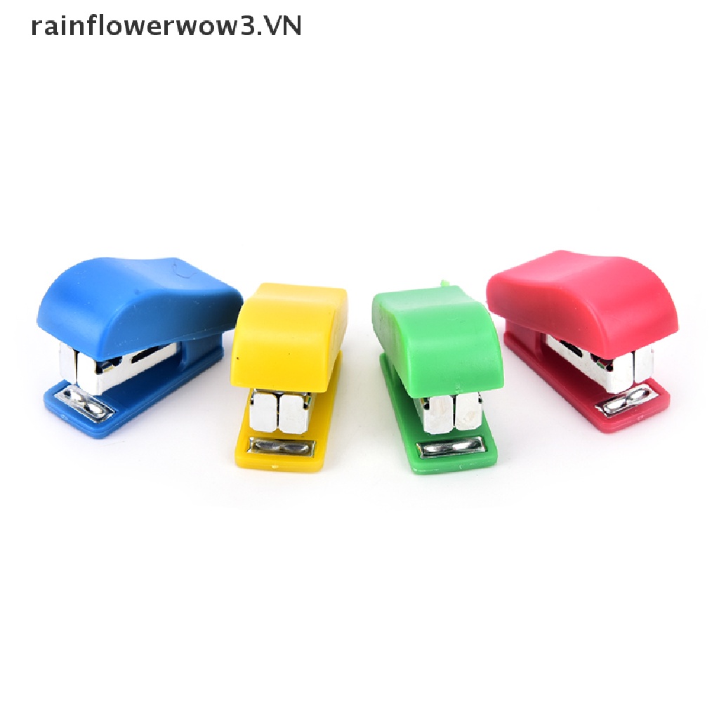 Đồ Dập Ghim Mini Họa Tiết Hoạt Hình Kèm Ghim Bấm Dành Cho Văn Phòng / Trường Học Bộ Dụng Cụ Dập Ghim Họa Tiết Hoạt Hình Dễ Thương  Kẹo Nhỏ Co