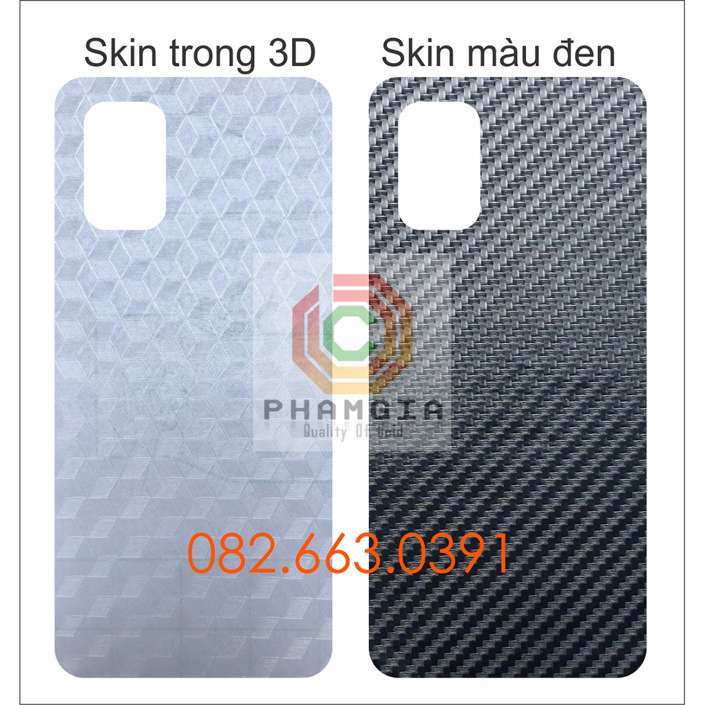 Miếng dán mặt lưng skin carbon Oneplus 8T
