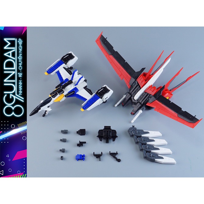 Mô Hình Lắp Ráp MG Skygrasper &amp; Perfect Strike Batteries dành cho Gundam MG Aile Strike Astray Eclipse (tặng decal nước)