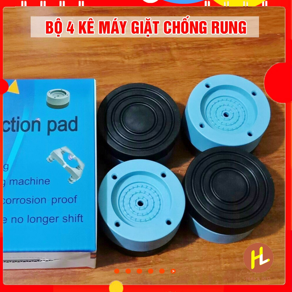 Bộ 4 CHÂN KÊ máy giặt chống rung lắc bền đẹp, chắc chắn