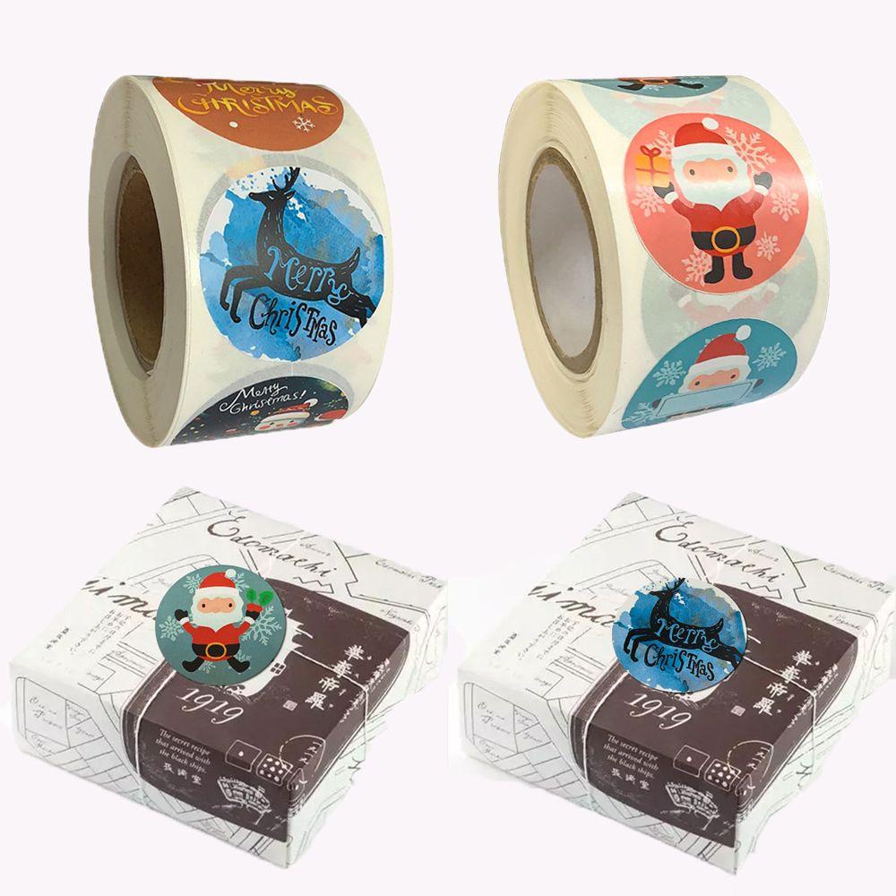 Cuộn 500 Miếng Dán Trang Trí Giáng Sinh Đẹp Mắt