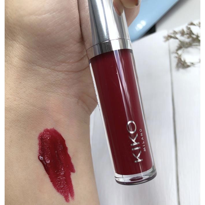 Son bóng - Son kem Kiko Latex Shine Lip Lacquer  sẳn các màu hồng, cam đỏ, đỏ vang