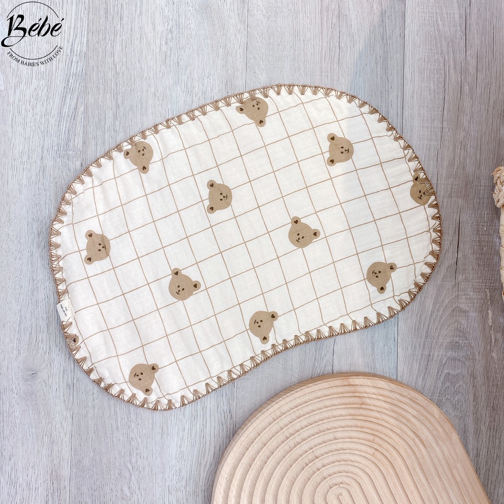 Gối Xô Cho Bé/ Gối Xô Nhăn BéBé Mềm Mỏng Lót Đầu Cho Bé Sơ Sinh