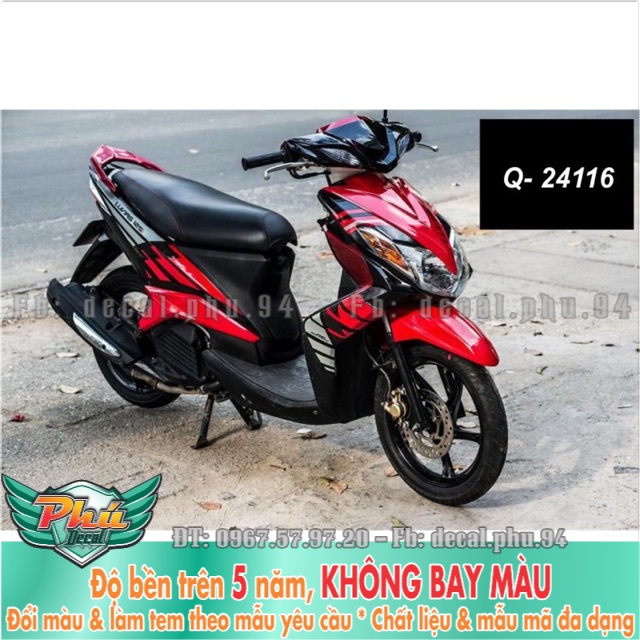 Tem rời Luvias đỏ đen -1