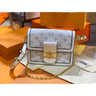 Túi Lv Dauphine Trắng Super