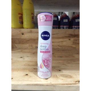 Xịt ngăn mùi Nivea Serum dưỡng trắng hương hoa hồng Hokkaido 150ml (chai)