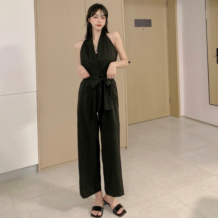 Jumpsuit Ngắn Lưng Cao Thiết Kế Quyến Rũ Cho Nữ