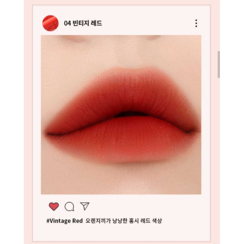 [Kèm Bill]Son Kem Lì EGLIPS VELVET FIT TINT - LIVELY LIP MATTE