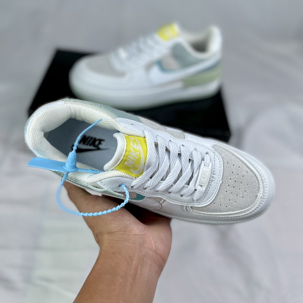 Giày sneaker thể thao nữ, Shadow xanh Hot Trend 2021, Full Box tặng vớ, bảo hành 6 tháng