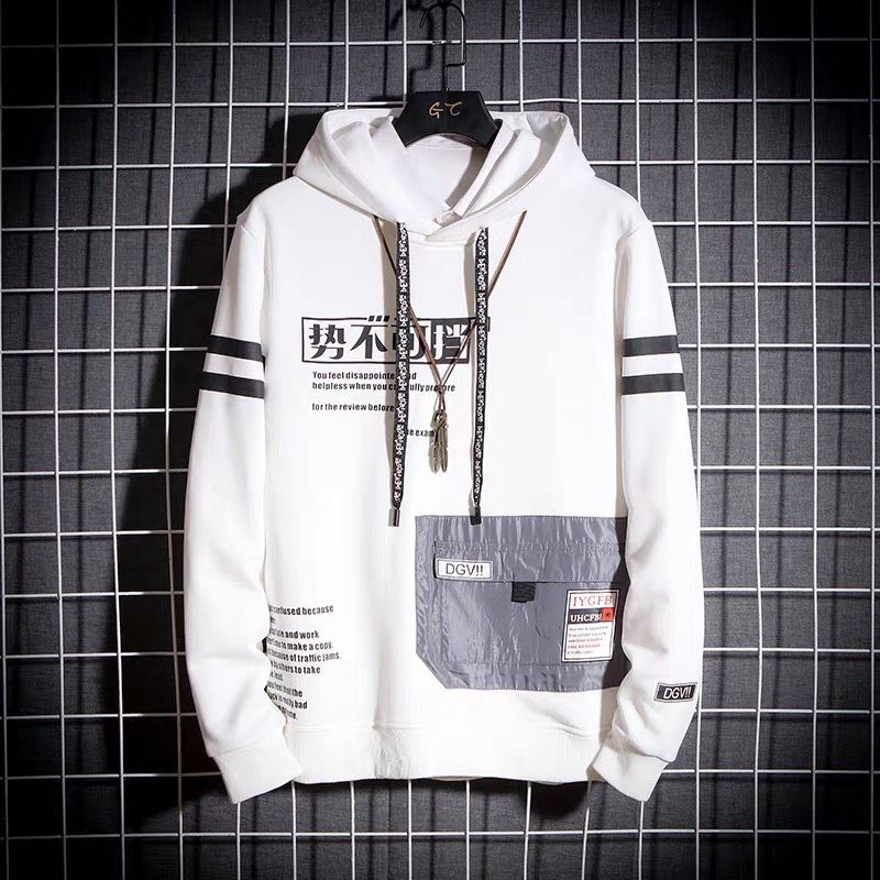 Áo khoác nỉ nam,Áo hoodie nam form rộng in hoạ tiết có túi zip, túi hộp,thời trang thu đông