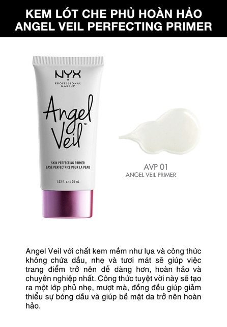 ( CÓ SẴN ) KEM LÓT NYX ANGEL VEIL | BigBuy360 - bigbuy360.vn
