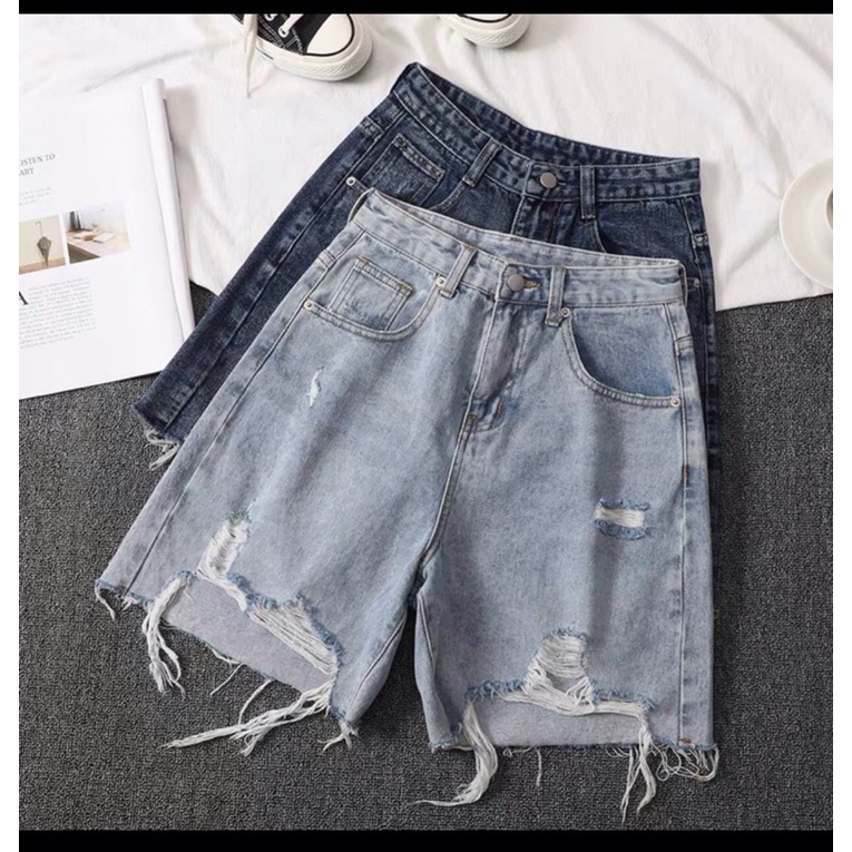 Quần Short Ngố Jean Nữ Size Đại Đến 80kg Quần Short Bigsize Hàng VNXK MS45