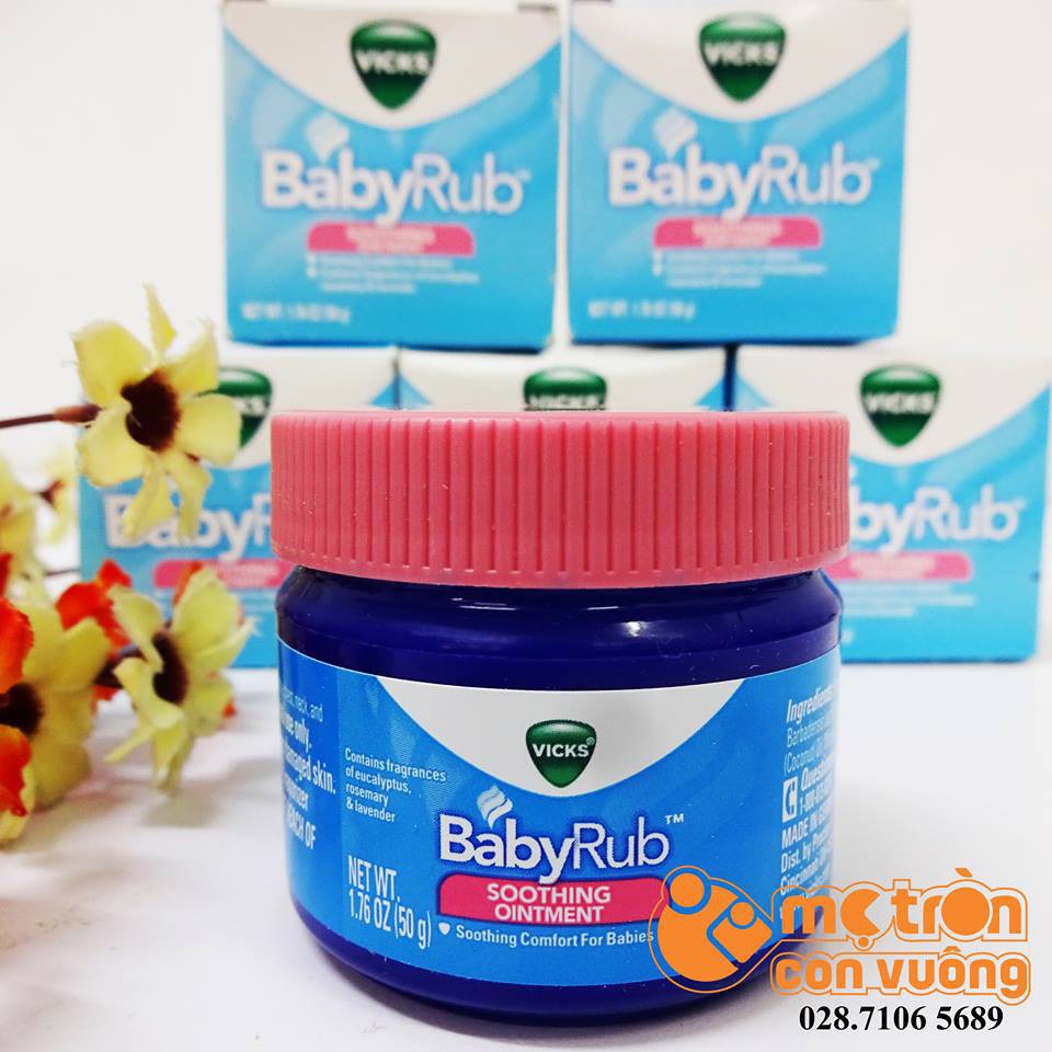 Dầu bôi ấm ngực Baby Rub (3 tháng+)