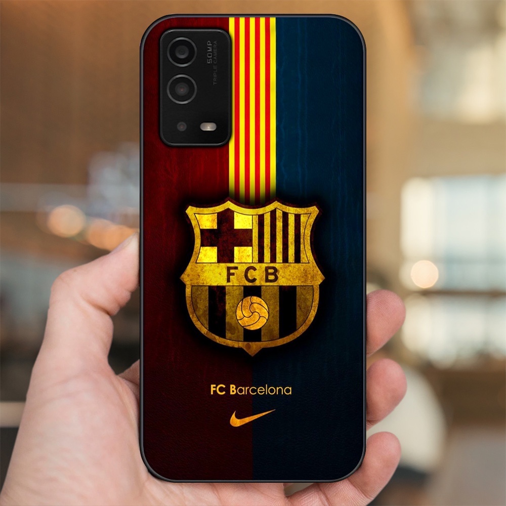 Ốp lưng Oppo A55 4G, A55 5G viền đen in hình Barcelona Barca