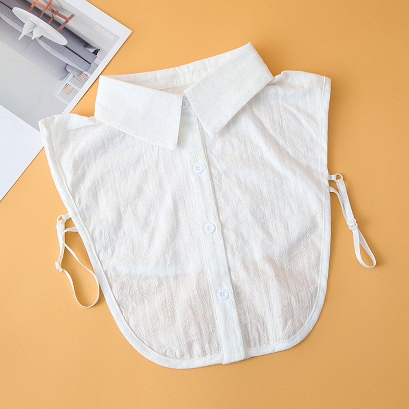 Cổ Áo Sơ Mi Polyester Giả Kiểu Cổ Điển Thanh Lịch Có Thể Tháo Rời