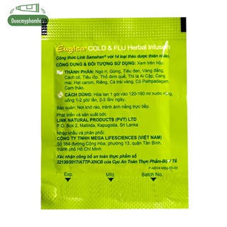 Trà Eugica Cold & Flu Herbal hộp 10 gói